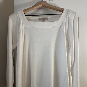 LOFT Square Neck Sweater Sz Small